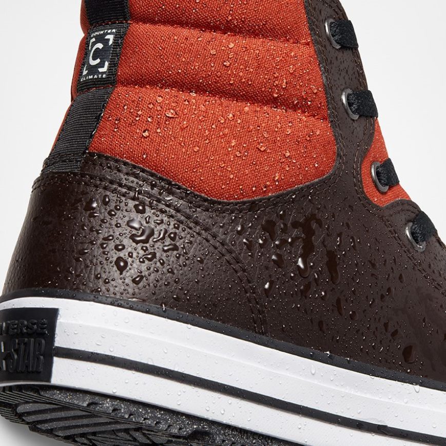 Zimne Cizmy Converse Chuck Taylor All Star Berkshire Vody Resistant Vysoke Damske Hnede Oranžové Čierne | SK UGHSI8